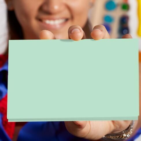 School Smart Unruled Index Cards, 5 x 8 Inches, Canary, Pack of 100 in Saudi Arabia