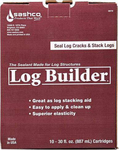 Log Builder Acrylic Latex Sealant, 30 oz Cartridge, Woodtone (Pack of 1) in Kuwait