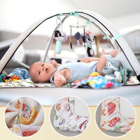 2 Pcs Western Cowboy Infant Crib Sheets Set 24 in. x 38 in Mini Portable Crib Sheet Newborn Bedding Nursery Baby Sheets for Girl Boys Baby Gifts Breathable Only for Pack and Play in Kuwait