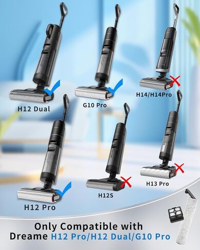 (7pcs) HEPA Filters & Replacement Parts Kit Brush Rollers Compatible Parts Accessories Kit For Tineco Floor ONE S6/S7 Pro Wet Dry Vacuum Cleaner, Replacement Inclue 3 Vacuum Filter, 3 Brush Rollers in Kuwait