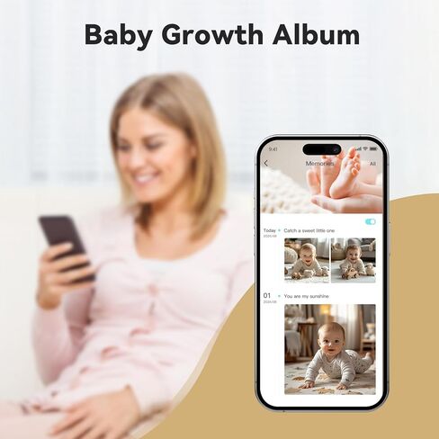 شاشة eBemate WiFi Video Baby ، 2.8 بوصة مع كاميرا 1080 بكسل ، لا توجد رؤية ليلية توهج ، وحديث ثنائي الاتجاه و 1500 قدم طويل ، واي فاي/إيقاف كاميرا مراقبة الطفل EBS28 in Kuwait