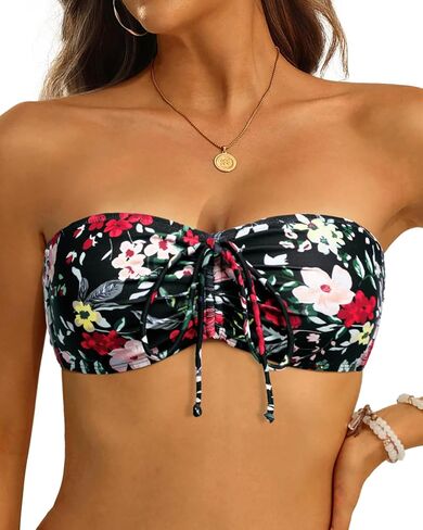 Tempt Me Women Bandeau بيكيني علوي بدون حمالات ملابس سباحة علوية فقط in Saudi Arabia