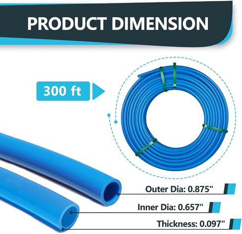 3/4 بوصة SEELINK RED PEX-B أنبوب ، 100 قدم PEX B أنابيب مع أداة عقص PEX وقاطع في كيس قماش الشاقة in Saudi Arabia