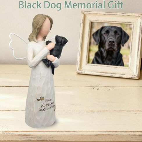 الهدايا التذكارية للكلاب لفقدان الكلب ، هدايا تعاطف الكلاب في ذكرى الابتعاد عن الكلب الأليف ، والسكين الكلب تمثال ملاك لأمي الكلب وعشاق الكلاب ، الأسود in Kuwait