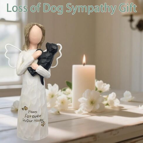 الهدايا التذكارية للكلاب لفقدان الكلب ، هدايا تعاطف الكلاب في ذكرى الابتعاد عن الكلب الأليف ، والسكين الكلب تمثال ملاك لأمي الكلب وعشاق الكلاب ، الأسود in Kuwait