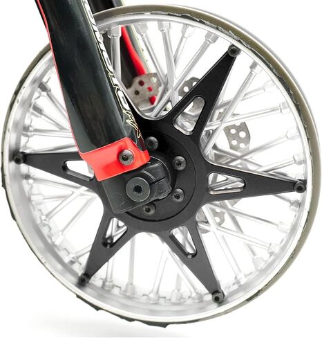 Aluminum 7075 Front Hub Spoke Support Plate for LOSI 1/4 Promoto-MX Motorcycle Metal Front Wheel Support Repair Modification Upgrade Parts (Red) in Saudi Arabia