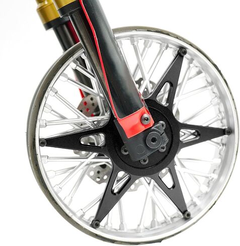 Aluminum 7075 Front Hub Spoke Support Plate for LOSI 1/4 Promoto-MX Motorcycle Metal Front Wheel Support Repair Modification Upgrade Parts (Red) in Saudi Arabia