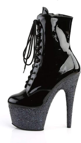 ADORE-1020LG - 7" Heel Ankle Boot with Iridescent Glittered Platform in Saudi Arabia