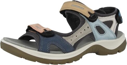ECCO Women's Yucatan Sport Sandal, Multicolor Straw Nubuck, 4-4.5 in Saudi Arabia