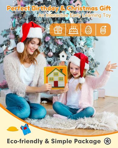 شعرت كتاب مزدحم للأطفال الصغار 1-3 ، ولوحة Montessori مشغول لمدة عام واحد ، وألعاب طائرة هادئة للكتاب ، ولعب التعلم التعليمي الحسي ، وكتب نشاط الرحلة على الطريق ، التظاهر بلعب Girls Gifts in Kuwait
