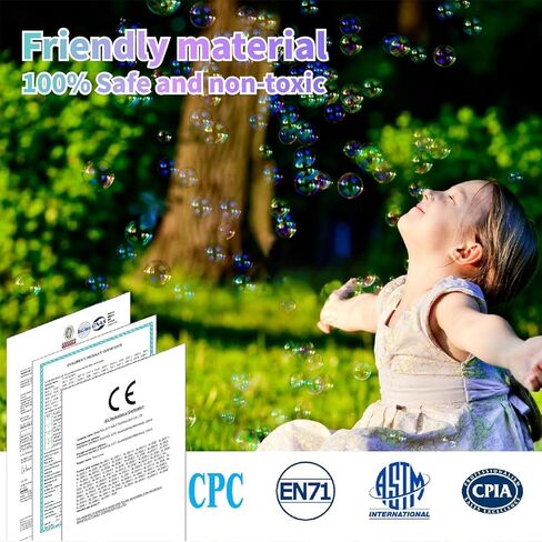 PANACARE 2 Packs Bubble Gun for Kids Automatic bubbele Maker with 10 Holes/Lighting/10000+Bubbles/Min Portable Bubble Machine with Bubble Solution Best Toy Gifts for Birthday/Party/Wedding in Kuwait