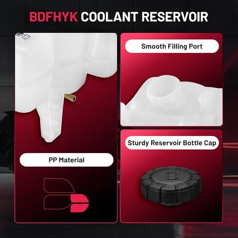 BDFHYK Engine Coolant Expansion Reservoir Overflow Tank Compatible with Mercedes-Benz SLS C63 ML63 AMG ML320 ML350 ML450 ML500 ML550 GL320 GL350 GL450 GL500 GL550 3.0L 3.5L Replace ‎603-256 1645000049 in Kuwait