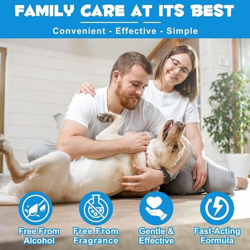 Cat & Dog Ear Infection Treatment Drops - with 1% Hydrocortisone for Yeast & Bacterial Ear Infections, Itchy Ear Relief, Prevents Inflammation - Ear Cleaner for Dogs & Cats - 2 fl oz in Kuwait