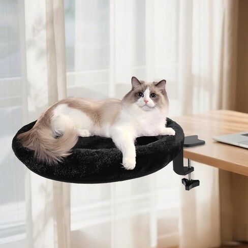 سرير مكتب Cat ، ومكتب Cat Ammock من أجل مساحة العمل - سرير القطط الناعمة القابلة للتعديل للمكتب المنزلي مع غطاء قابل للإزالة وقابل للغسل ، ومكتب مكتب القطط. in Kuwait