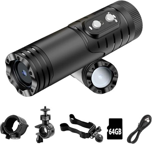 WiFi Helmet Camera, HD 1080P Bike Motorcycle Helmet Camera, IP66 Waterproof Action Camera for Cars, Bicycle, Motorbike & Sports Helmet (with 128G Card) in Kuwait