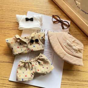 Clothes for Dolls Accessories, Stylish Kawaii Outfit Set 5 Pieces Suitable for 15cm 17cm Doll, Doll Clothing Set Replacement (Pink) in Saudi Arabia