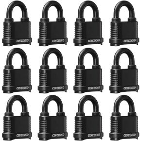 Heavy Duty Outdoor Combination Lock, Long Shackle Weatherproof Combo Lock for Outdoor Use，48 Pack in Kuwait