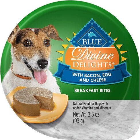 Blue Buffalo Delights Natural Adult Small Breed Wet Dog Food Cups, Pate Style, Roasted Turkey & Grilled Chicken 3.5-oz (24 Count - 12 of Each Flavor) in Saudi Arabia