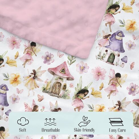 Mink Baby Girl Blanket Western Cowgirl Pony Floral, Horse Pink Flower Hat Boot Soft Double Layer Dotted Backing Receiving Swaddle, Newborn Infant Toddler Nursery Crib Bedding Shower Gift 30x40 in Saudi Arabia