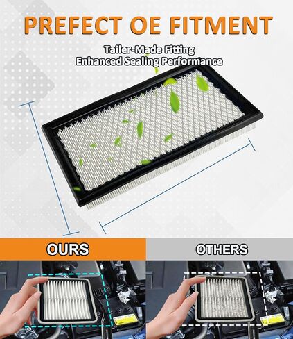 فلتر هواء المحرك CA9360، بديل لكامري 2002-2011 سيينا 2004-2010 هايلاندر 2001-2007/2009-2013 سولارا 2004-2008 ES300 2002-2003 ES330 RX330 in Kuwait