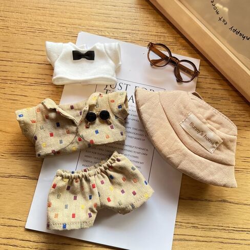 Clothes for Dolls Accessories, Stylish Kawaii Outfit Set 5 Pieces Suitable for 15cm 17cm Doll, Doll Clothing Set Replacement (Pink) in Saudi Arabia