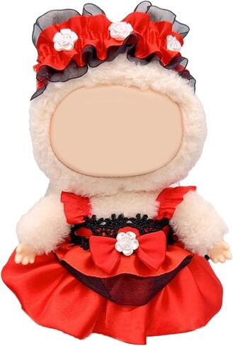 ملابس الدمية التي يبلغ طولها 17 سم بلطف من 3 قطع ملحقات للملحقات دمية + تي شيرت + زي قبعة لطيف (لا توجد دمية شملت) (ملابس LBB 15) in Kuwait