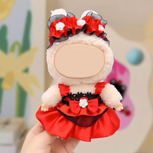 ملابس الدمية التي يبلغ طولها 17 سم بلطف من 3 قطع ملحقات للملحقات دمية + تي شيرت + زي قبعة لطيف (لا توجد دمية شملت) (ملابس LBB 15) in Kuwait