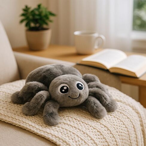 Microwavable Heating Pads Stuffed Animals, 1.6 lb Heatable Spider Pillow Plush for Period Cramps Stress Relief, Stuffed Gifts Plush Toys for Girls Boys Women in Kuwait