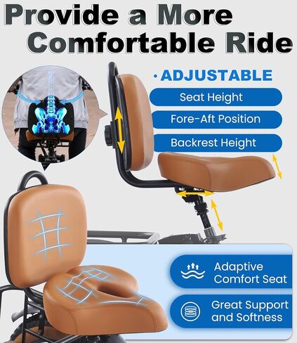 Electric Tricycle for Adults, Peak 500/750W Electric Trike, 20"x4" Folding Fat Tire 3 Wheel Electric Trike, Max 20MPH,with Large Basket and 48V 13/15Ah Removable Battery in Saudi Arabia