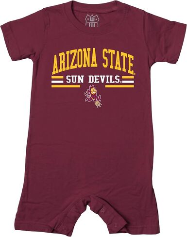 Wes and Willy Baby Sports Fan College Team Shorts Romper in Kuwait