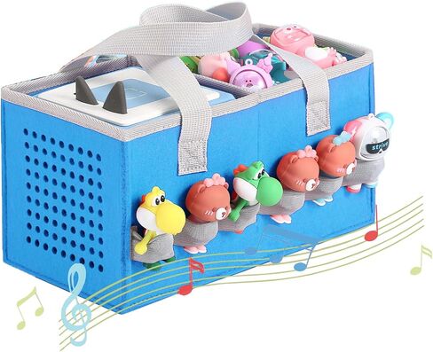 حافلة حقيبة Toniebox Audio Playi و STARTER STET ، حقيبة منظمات FOLED ، سافر إلى حقيبة TONIEBOX Earphone و Charger Accessories (Blue) in Saudi Arabia