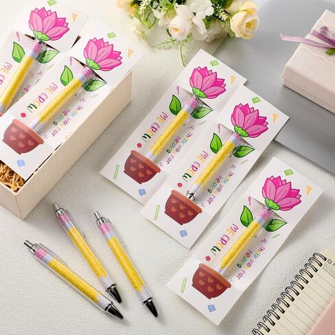 72 PCS تقدير المعلم هدية المعلمين بالجملة الأقلام ، شكرًا لك هدايا مع بطاقات الشكر بطاقات تحفيزية لفريق Ballpoint Pens For School Office Supplies (نابضة بالحياة) in Saudi Arabia