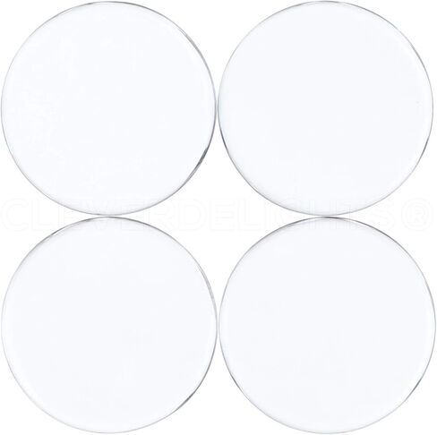 CleverDelights 30mm (1 3/16 ") بلاط زجاج مسطح دائري - 25 حزمة - بلاط زجاجي Craft in Kuwait