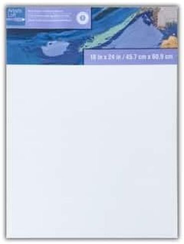 12" x 24" Level 1 Back Stapled Canvas by Artist's Loft - Archival Quality and Acid Free Cotton Canvas for Acrylic and Oil Paints - 1 Pack in Saudi Arabia