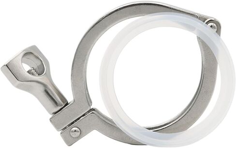 Tri Clamp Ferrule OD 50.5mm25.4mm64mm76mm91mm119mm 0.5"1.5"2"2.5"3"4"304 Stainless Steel Clover Homebrew Pipe Fittings(10 PCS,19MMX FERRULE 25.4_SS304) in Saudi Arabia