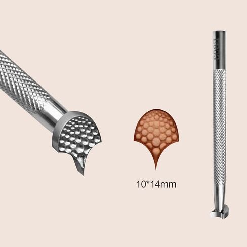 Leather Stamping Tools for Leather Crafts，Fish Scale Pattern Leather Crafting Stamp Tool with 304 Stainless Steel in Saudi Arabia