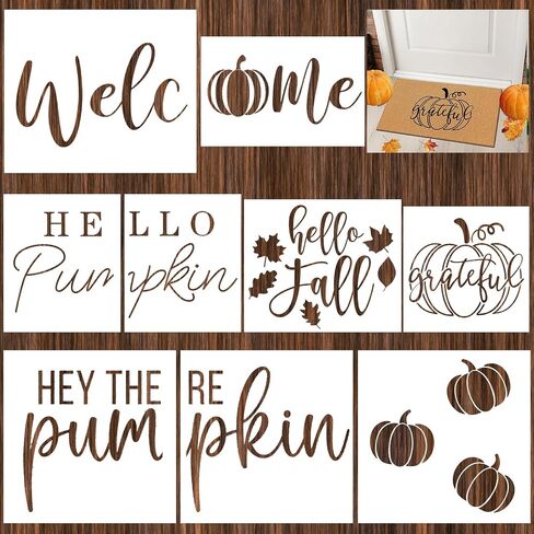 Frienda 9 Pcs Large Halloween Stencils for Painting on Wood in Kuwait