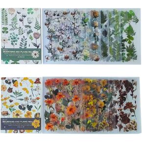 500pcs Nature Flower Stickers for Scrapbooking, 36 Sheets Scrapbook Supplies Stickers for Adults with Tweezer for Journal Planner Laptop DIY Card Making in Saudi Arabia