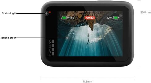 GoPro HERO13 Black Ultra Wide Edition - Waterproof Action Camera with 5.3K60 Video, 27MP Photo, Boosted 177-degree FOV + Compatability with HB-Series Lenses in Kuwait