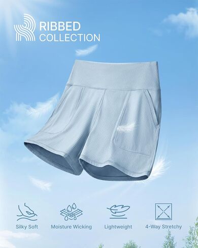 شورتات تجريب G4Free Womens الرياضية مع الجيوب الصيفية السراويل الصيفية تمتد على اليوغا النشط النشط القصير (داكنة البحرية ، م) in Kuwait