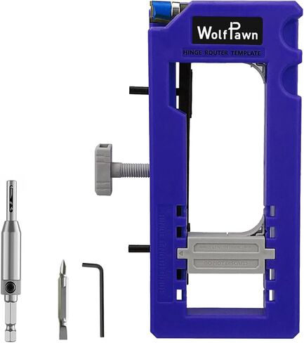 Door Hinge Jig, Precise Positioning, Easy Installation and Versatile Use Router Template, Fits for DoorHinge from 3" to 5" Length and Hinge Types of Sqaure, Radius 1/4" or Radius 5/8" in Saudi Arabia