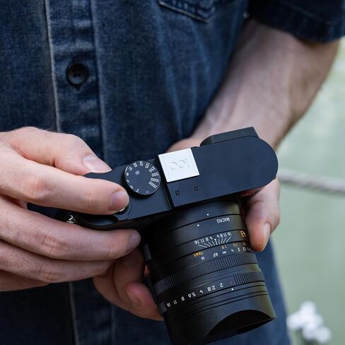 Upgraded Q3 43 Metal Hot Shoe Cover Protector Cap with Full-Coverage Design Special Designed for Leica Q3 43 /Q3 Digital Camera , Aluminum Alloy Q3 43 Hotshoe Cover with Silicone Cushion - Red in Saudi Arabia