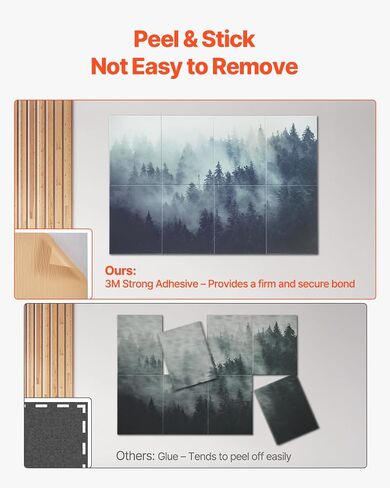 VEVOR 5 Pack Acoustic Panels with Self Adhesive, 47.2 x 23.6 x 0.4 inch Sound Proof Foam Panels, Polyester Fiber Soundproof Wall Panels High Density, for Home, Studio, Office, Theater, Black in Saudi Arabia