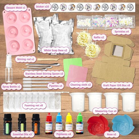 Whiztoys Soap Make Moundies ، مجموعات الحرف اليدوية للبالغين والأطفال ، مجموعة المبتدئين DIY تحتوي in Kuwait