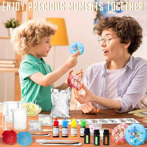 Whiztoys Soap Make Moundies ، مجموعات الحرف اليدوية للبالغين والأطفال ، مجموعة المبتدئين DIY تحتوي in Kuwait