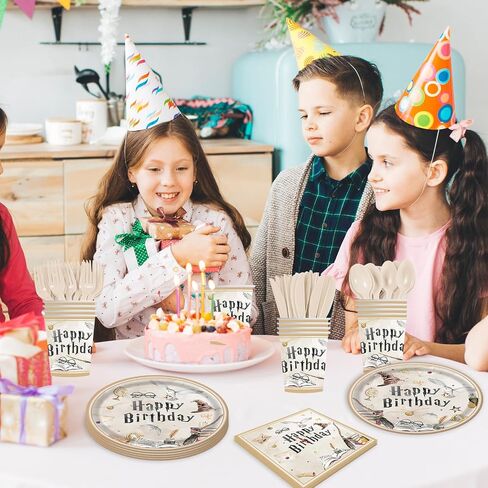 140PCS Birthday Party Paper Plates Napkins themed Birthday Party Supplies Paper Cups Dessert Plates Kids Boys Birthday Decorations Set for 20 Guests in Kuwait