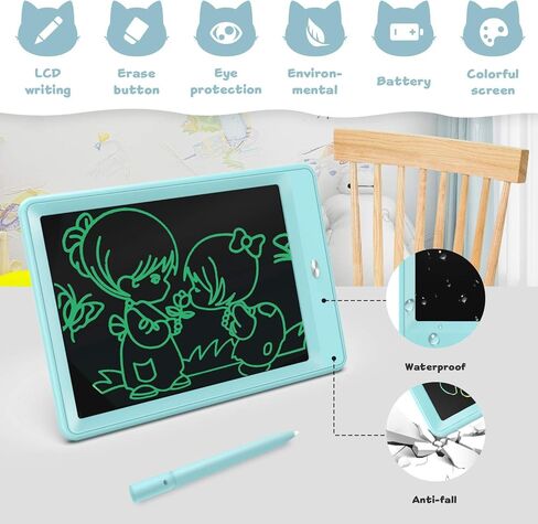 Bravokids 10inch LCD كتابة الكمبيوتر اللوحي للأطفال ، ألعاب الأطفال الصغار الملونين ، لوحة تعليمية ، مواهب عيد الميلاد ، هدايا عيد ميلاد الأولاد ، هدايا عيد ميلاد الأولاد. in Kuwait