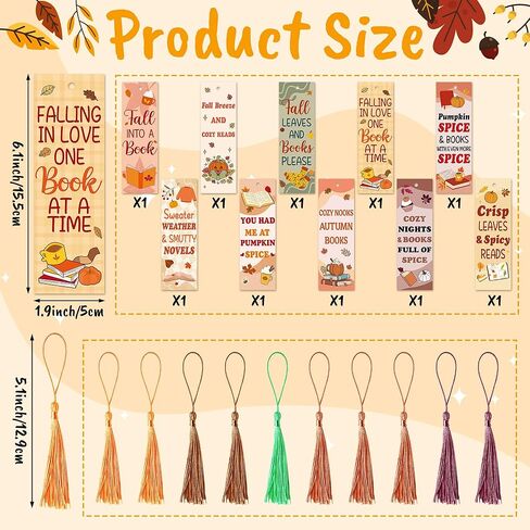 10Pcs Funny Bookmarks with Tassel for Reading Reader Gift, Spicy Naughty Flower Book Marks for Women Men, Hot Girls Saying Romance Paper Bookmark Page Makers for Adult Teacher Book Lovers Gifts in Kuwait