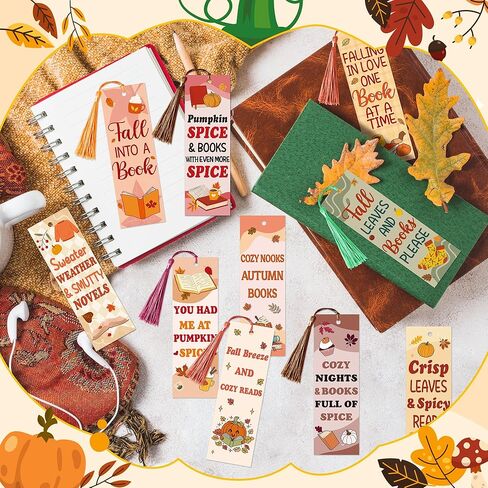 10Pcs Funny Bookmarks with Tassel for Reading Reader Gift, Spicy Naughty Flower Book Marks for Women Men, Hot Girls Saying Romance Paper Bookmark Page Makers for Adult Teacher Book Lovers Gifts in Kuwait