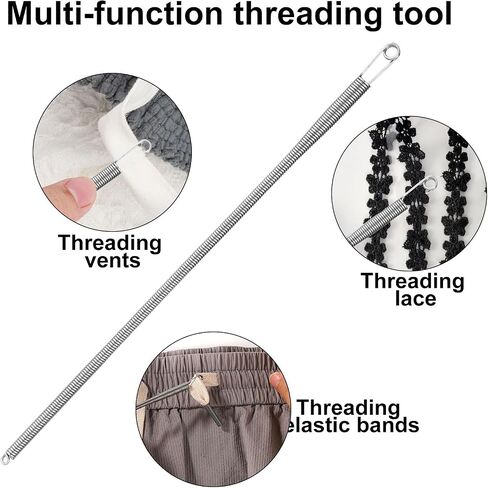 4pcs أداة Threader Threader الرباعية ، حبل الخيوط مقطع المعادن مرنة السحب مرنة سلسلة ترابط الأداة لخيوط البديل للسترات الوراثة سراويل السترات المعطف in Saudi Arabia